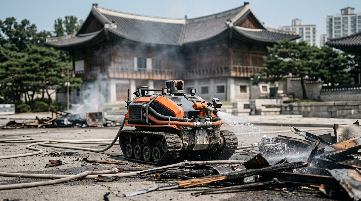 현대차, 화재 현장 미리 살피는 '무인 소방 로봇' 공개