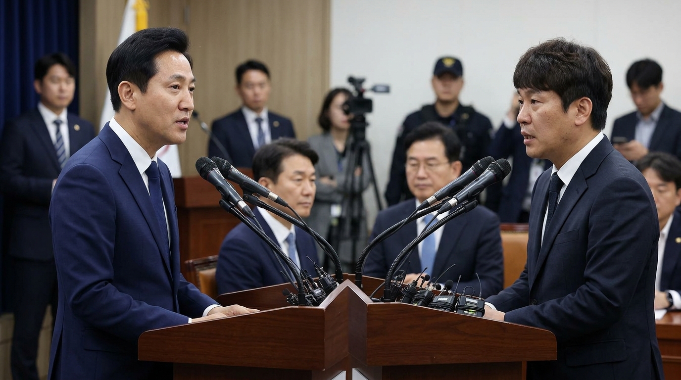 오세훈·명태균, 법정서 여론조사 비용 의혹 공방