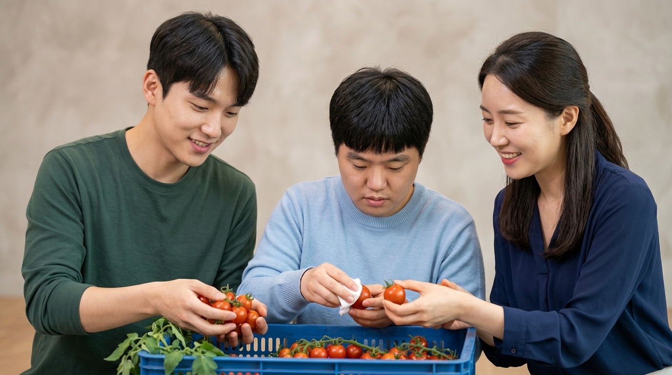 하나손해보험, 발달장애인과 농산물 수확 봉사활동