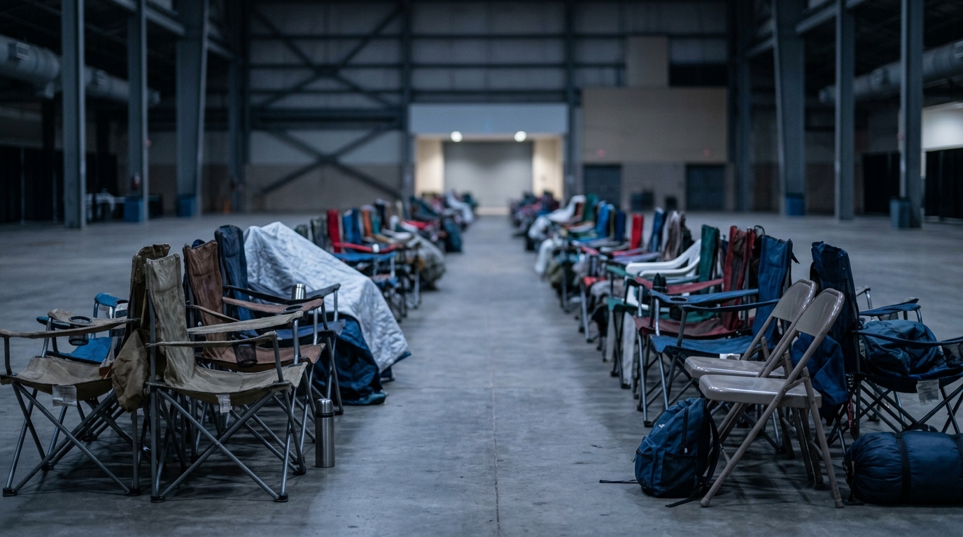 미국, 의료비 폭등에 무료 진료 받으려 밤새 대기