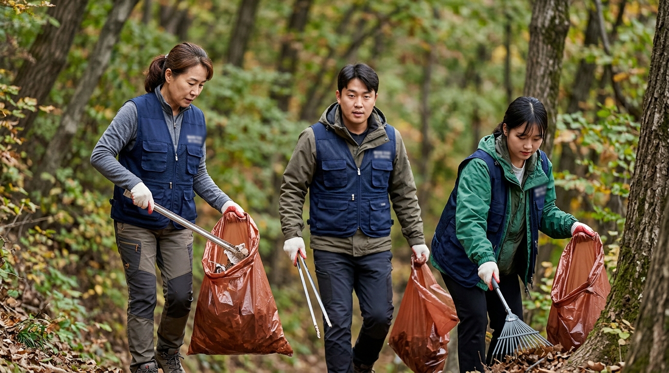 동해시가족봉사단, 무릉서 산불 예방·환경 정화