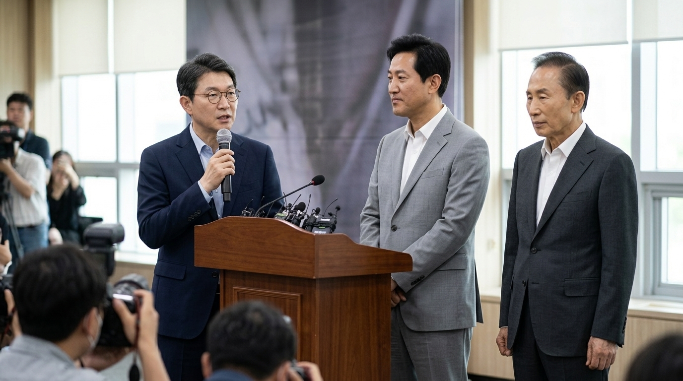 정원오, 오세훈 '한강버스' '대권용 전시 행정' 비판