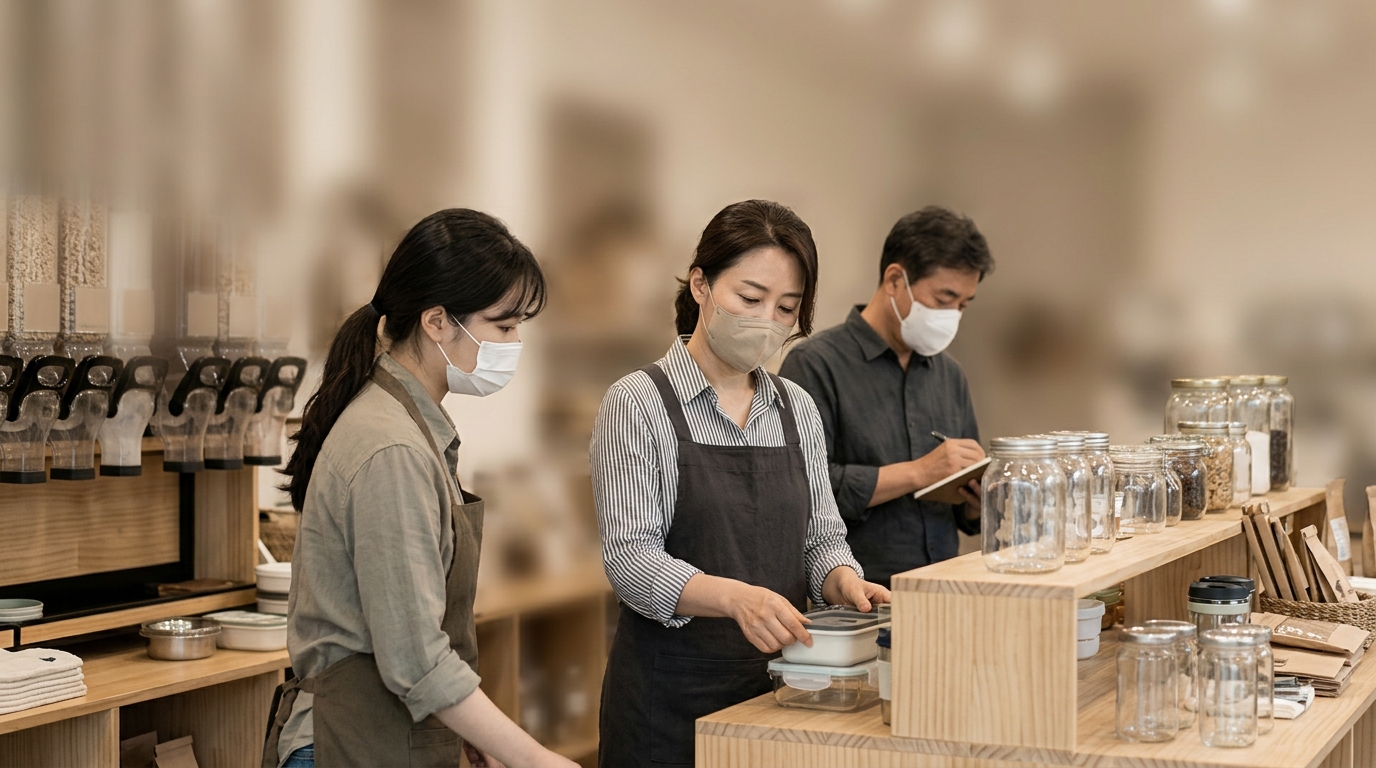 코로나19로 제로웨이스트 매장 3분의 1 감소