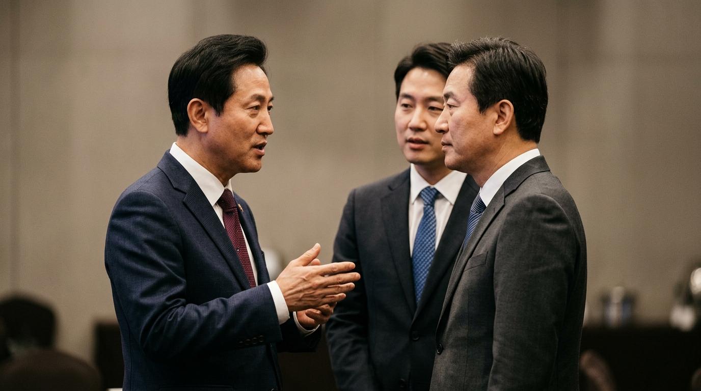 오세훈, 정원오 향해 "이재명 은혜 갚을 것"