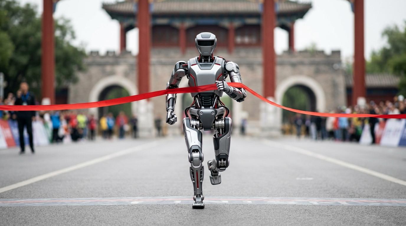 인간형 로봇, 하프마라톤서 인간 기록 7분 앞당겼다