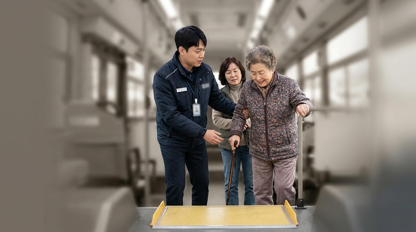 AI 버스가 교통약자 돕고 위급 상황 구조 지원