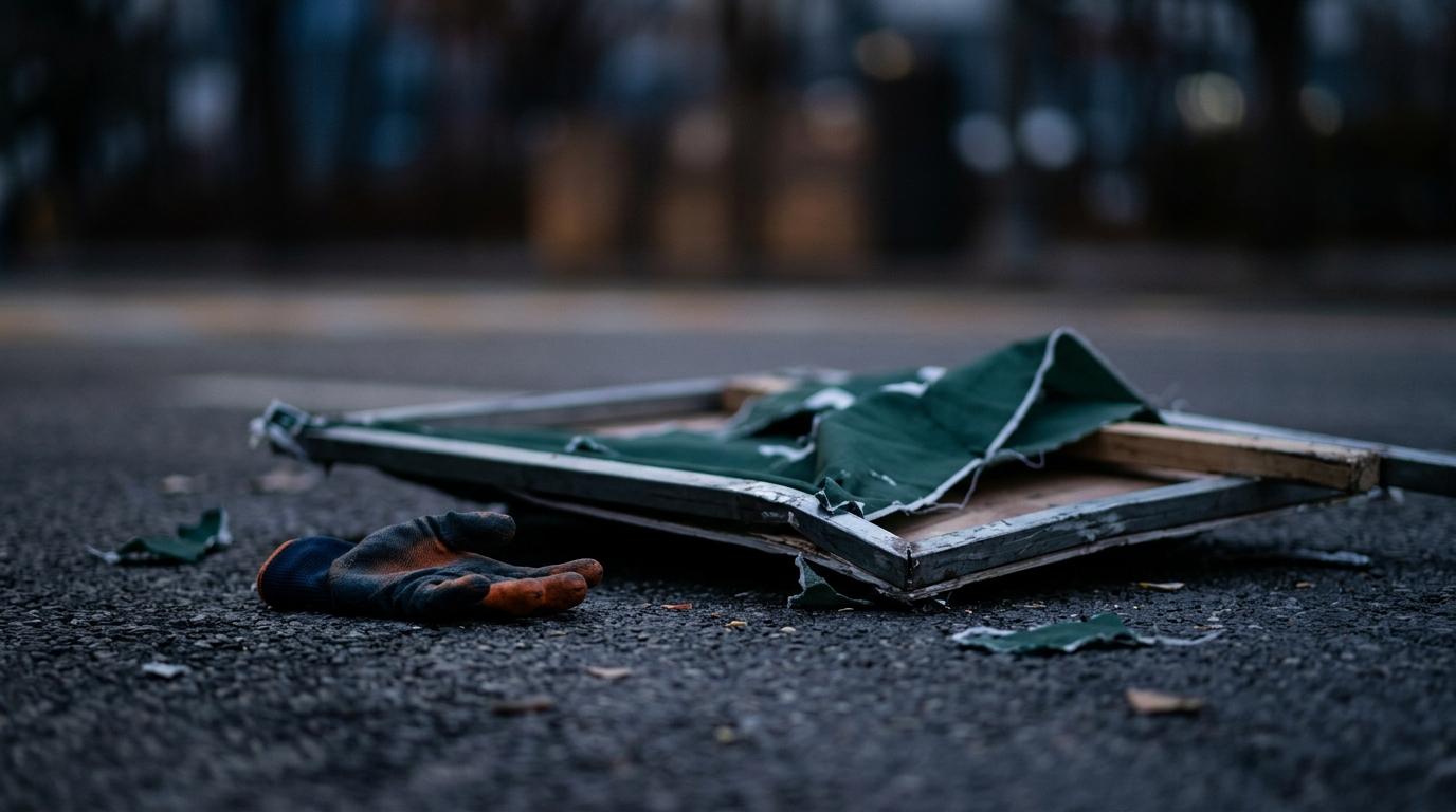 진주 집회 현장 2.5t 트럭 돌진 1명 사망