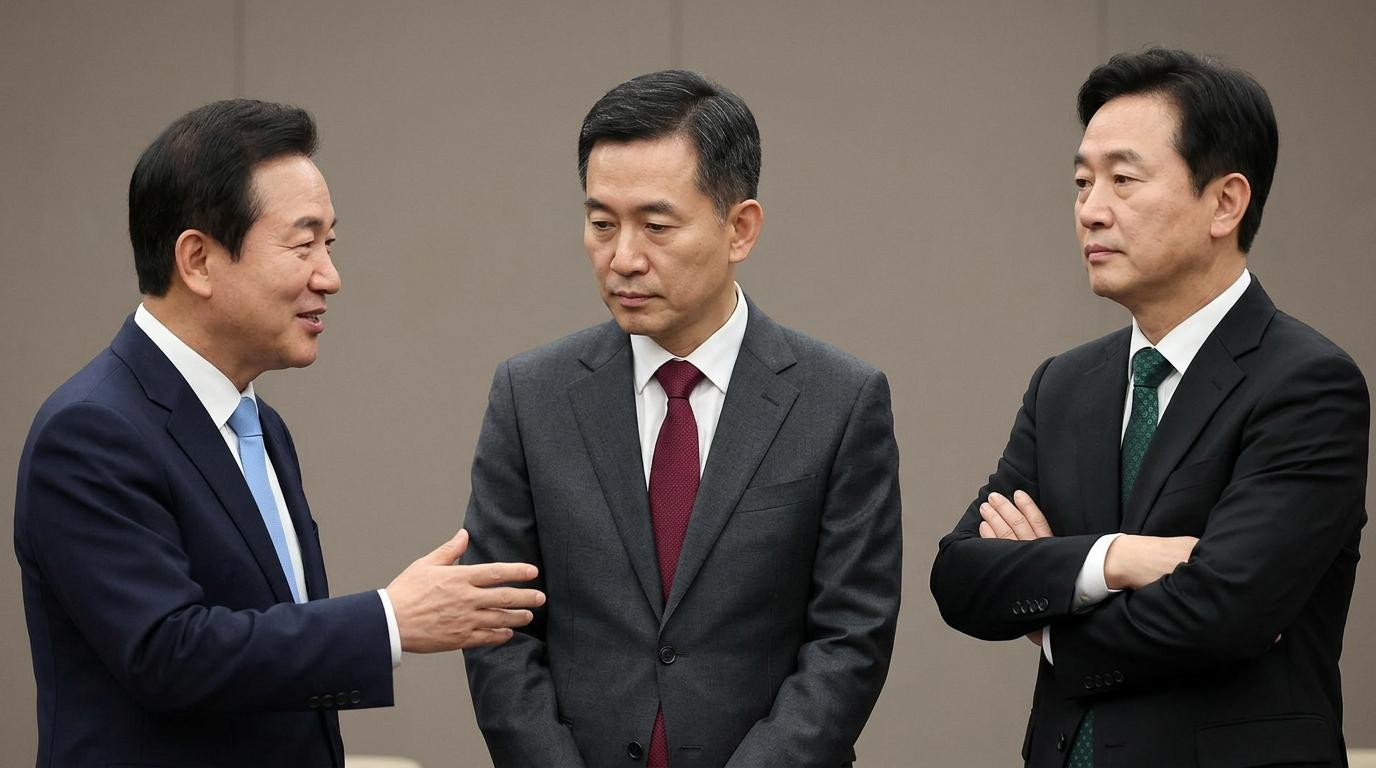 민주당은 '이재명 대통령' 친분, 국힘은 '거리두기'