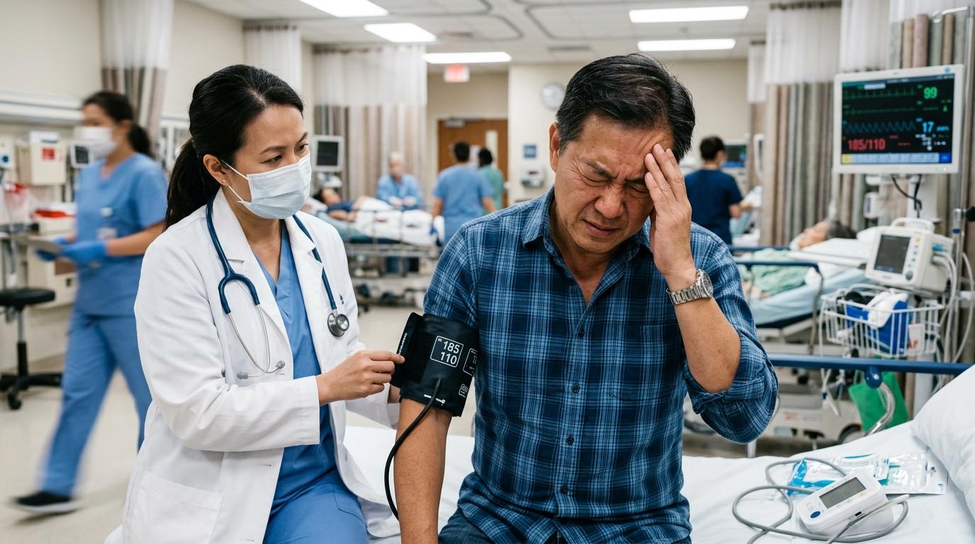 갑자기 혈압 높고 두통? 응급 상황 판단은
