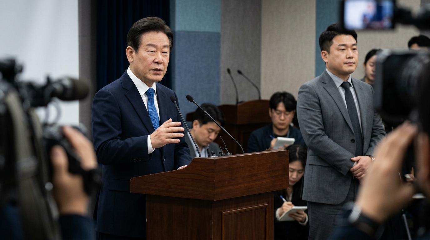 이재명, 대장동 의혹 보도 '조작' 주장하며 한국신문상 반납 요구