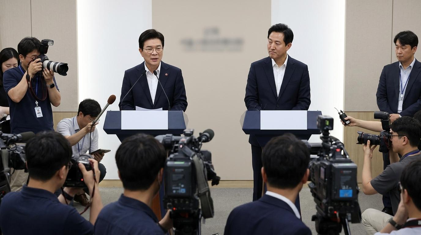 정원오 후보, 서울 전 지역서 오세훈 후보 앞서