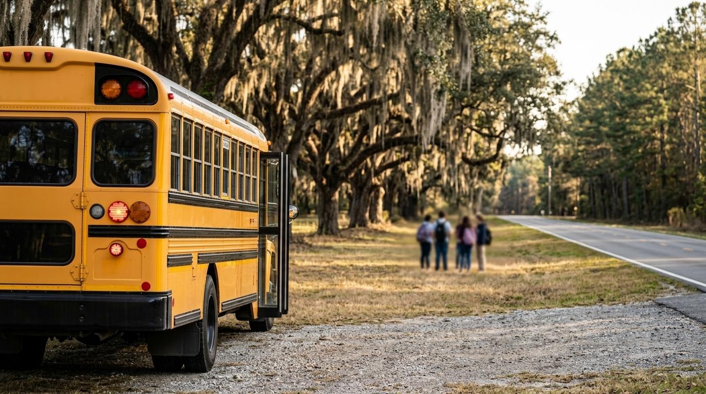ミシシッピ州の中学生４０人、意識を失った運転手に代わりバスを停車させる