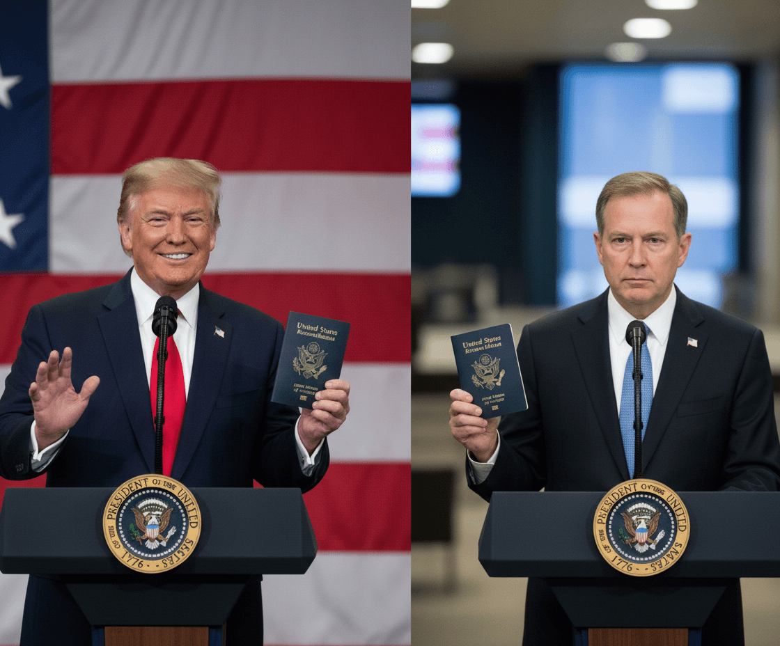 트럼프, 美 건국 250주년 기념 여권 디자인 공개