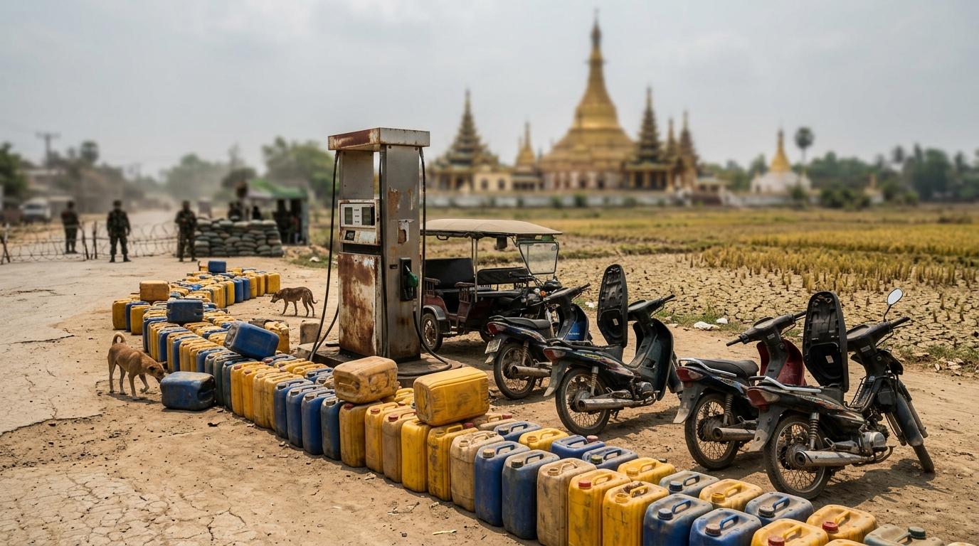 미얀마 연료난 심화 추수·주유난 가중