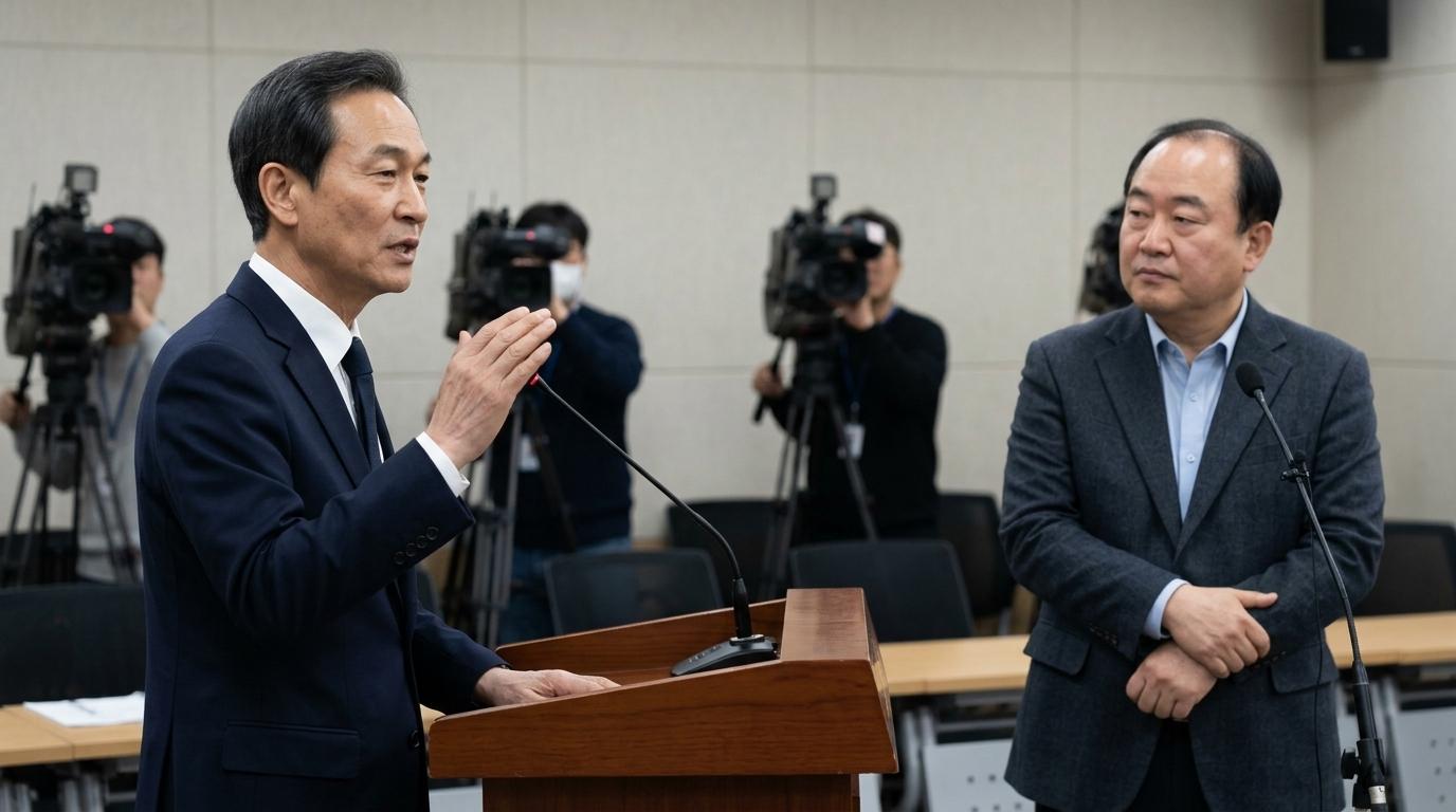 우상호 강원도지사 예비 후보, 지역 발전 공약 발표