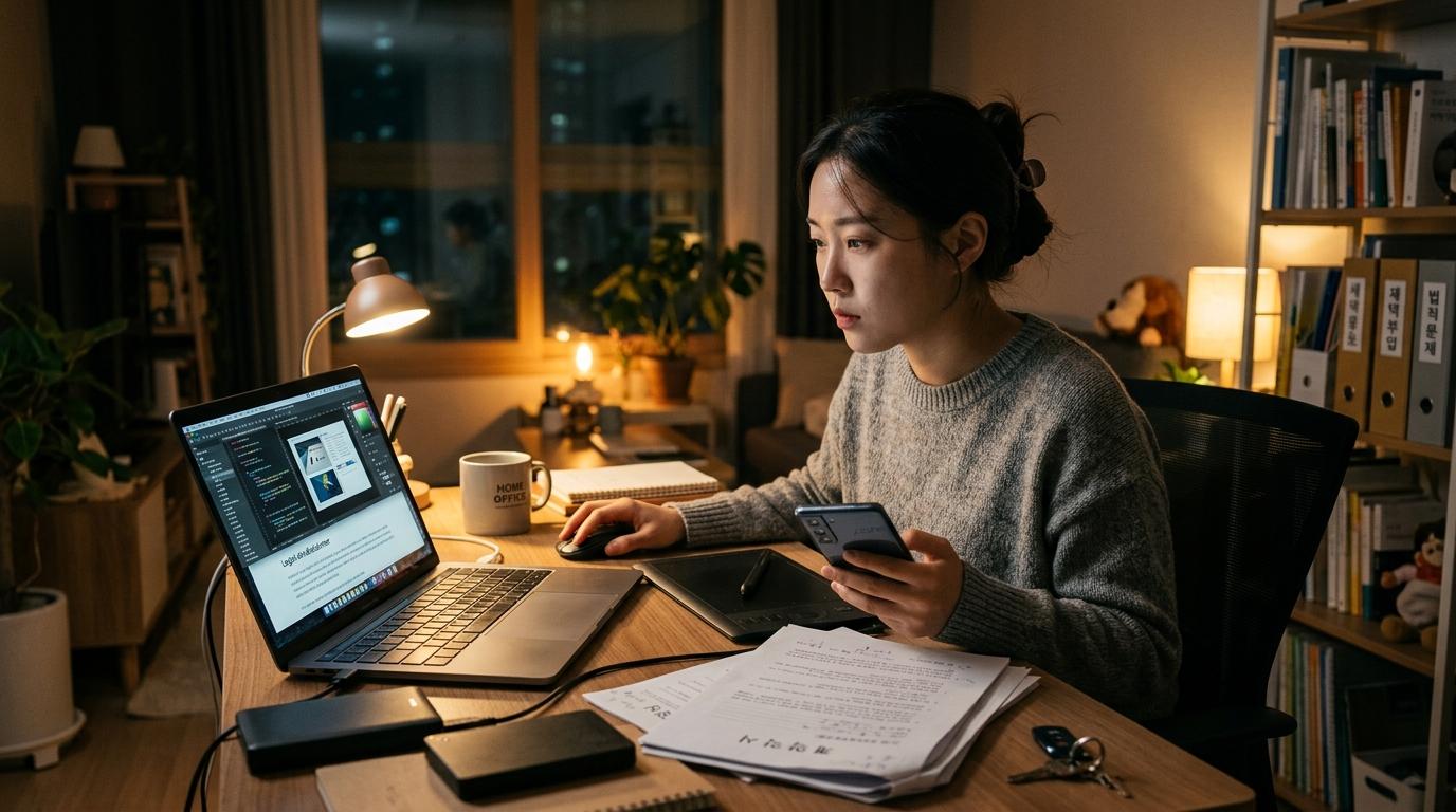 재택 부업 법적 문제 저작권 개인정보 조심