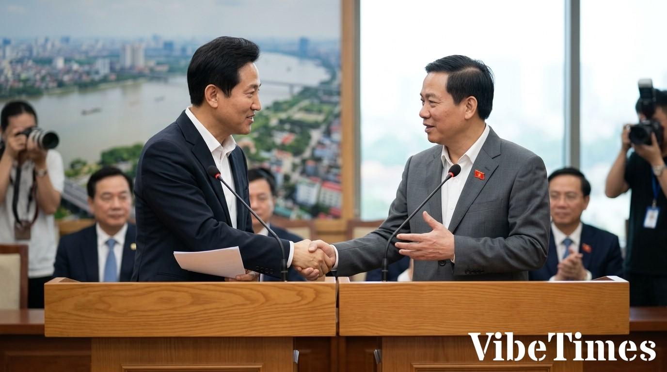 오세훈 서울시장, 하노이에 도시 정책 경험 공유