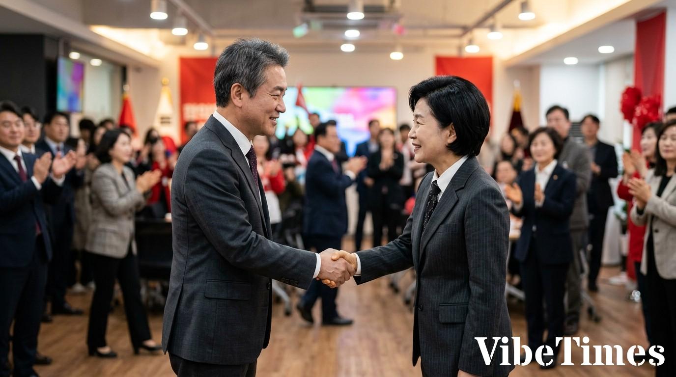 유승민, 오세훈 캠프 방문해 보수 지지 호소