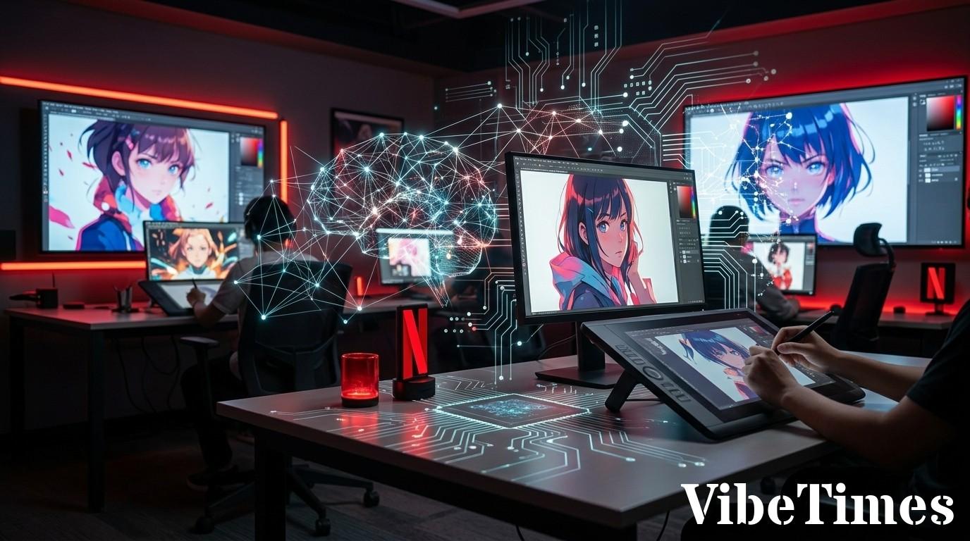 ネットフリックス、AI活用し短編アニメ制作へ