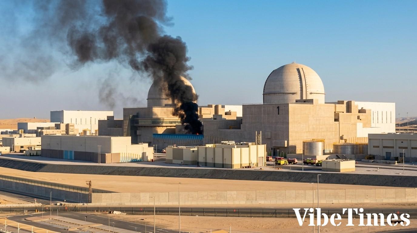 UAEバラカ原発、ドローン攻撃で火災発生