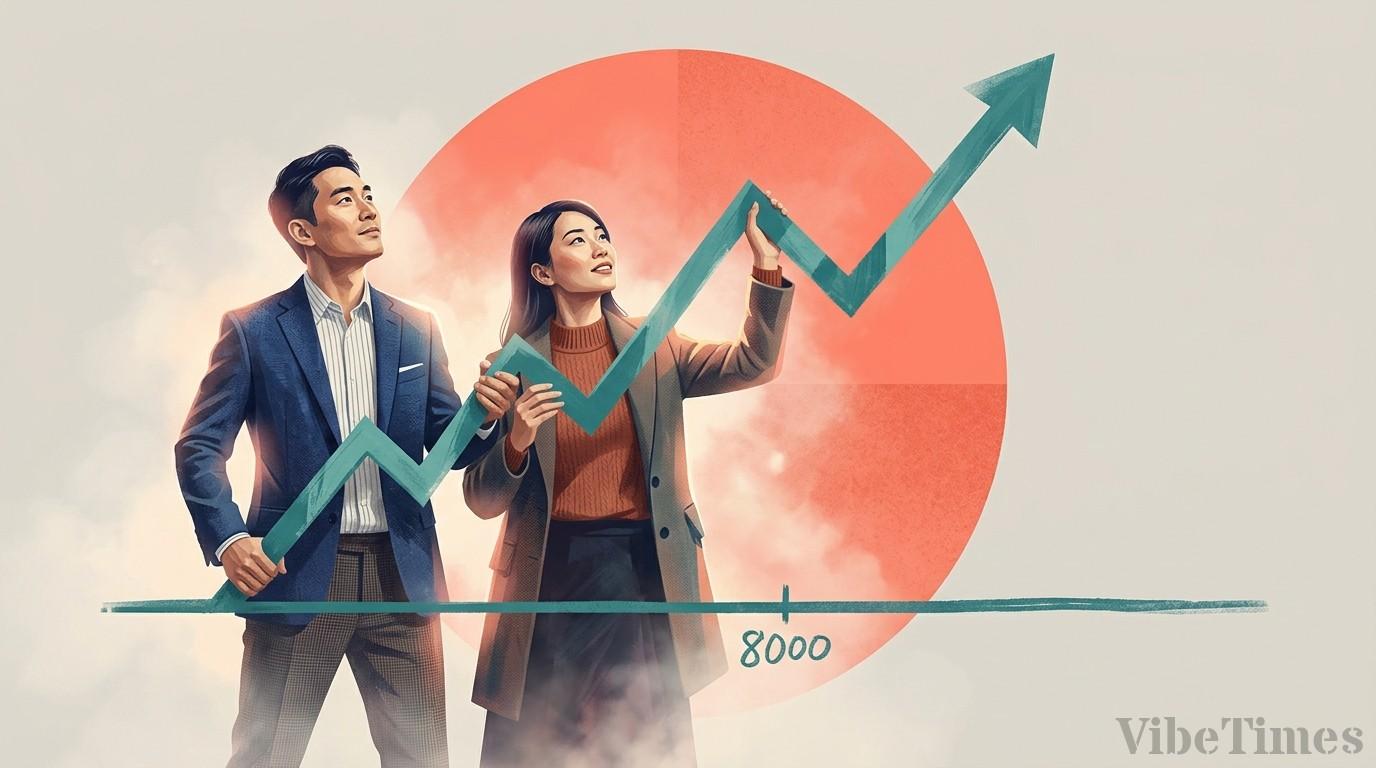 코스피, 8천선 붕괴 후 개인 매수로 낙폭 대부분 회복