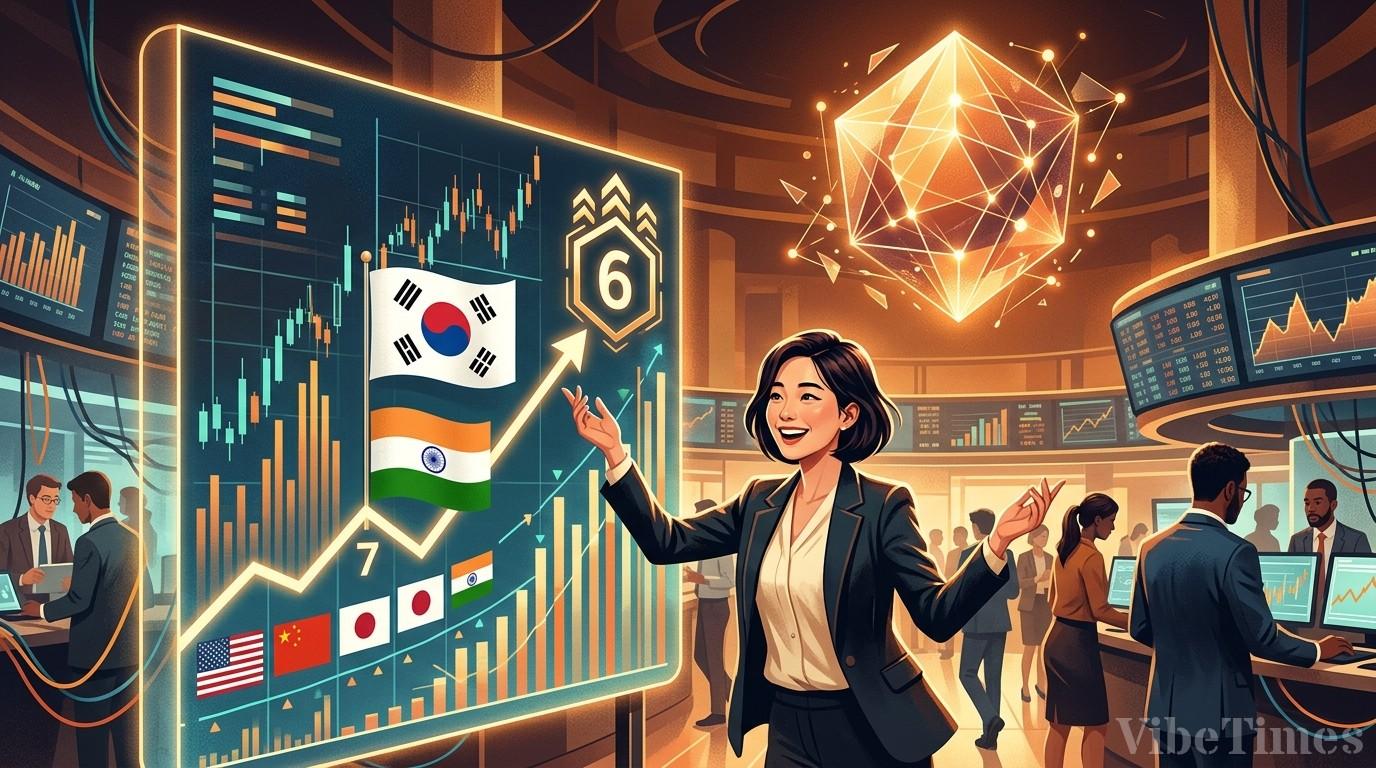 한국 증시, 인도 제치고 시가총액 세계 6위 기록