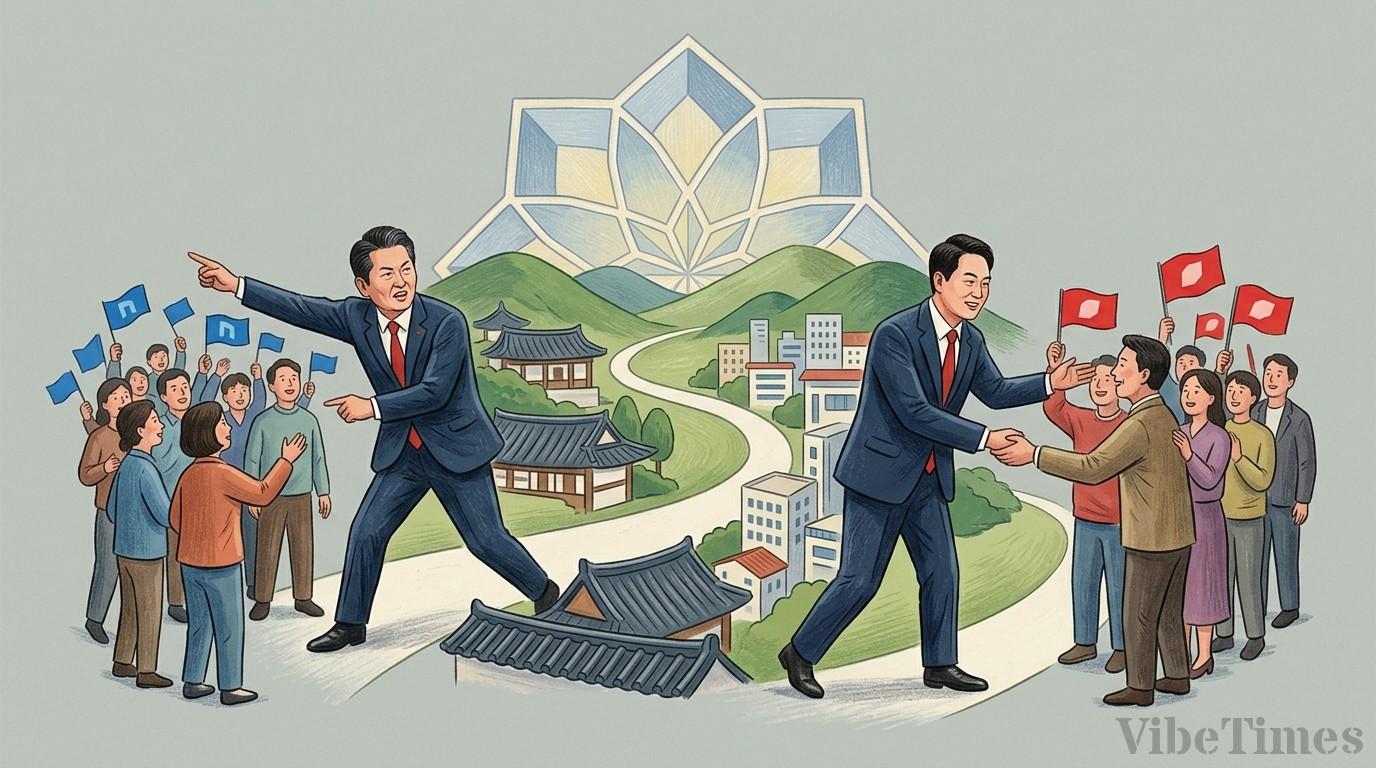 정청래·장동혁, 충청권 집중 선거 운동