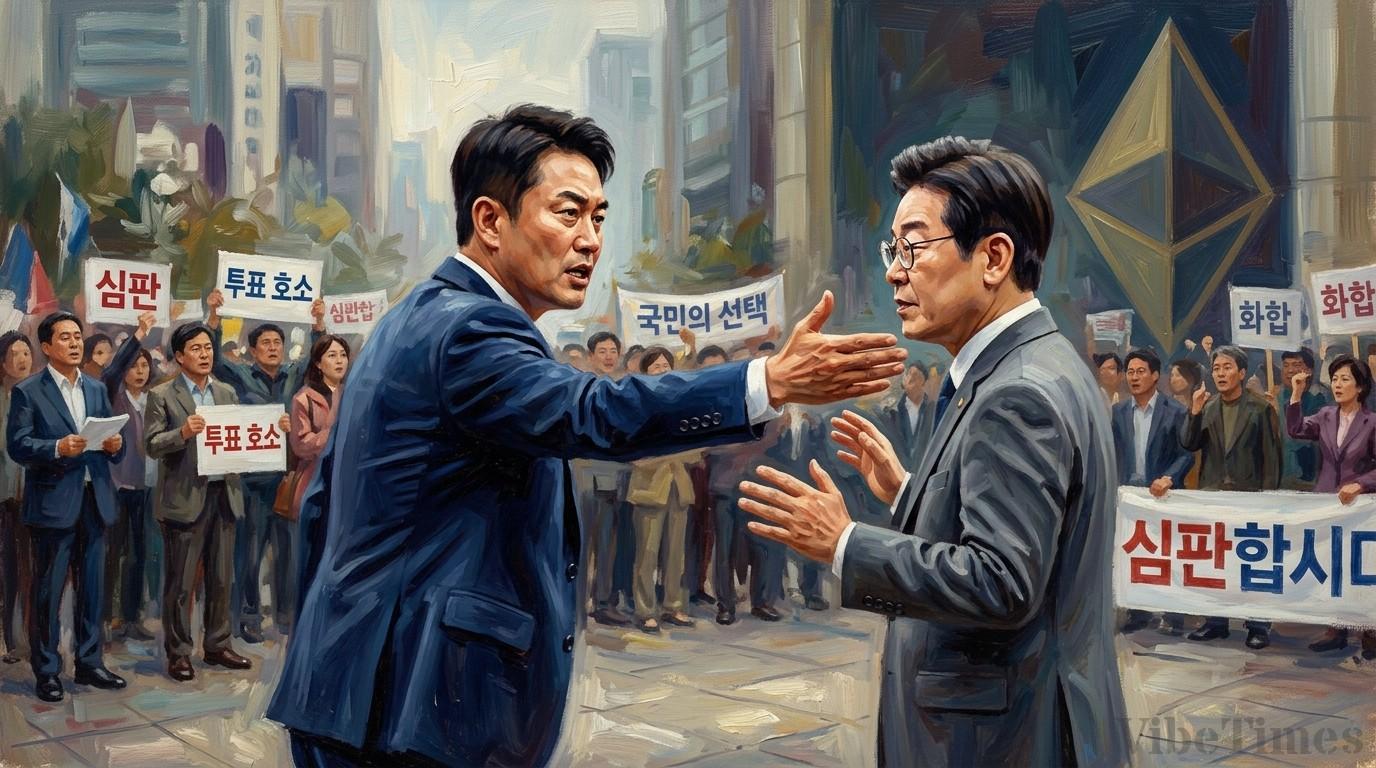 장동혁, 이재명 심판 투표 호소
