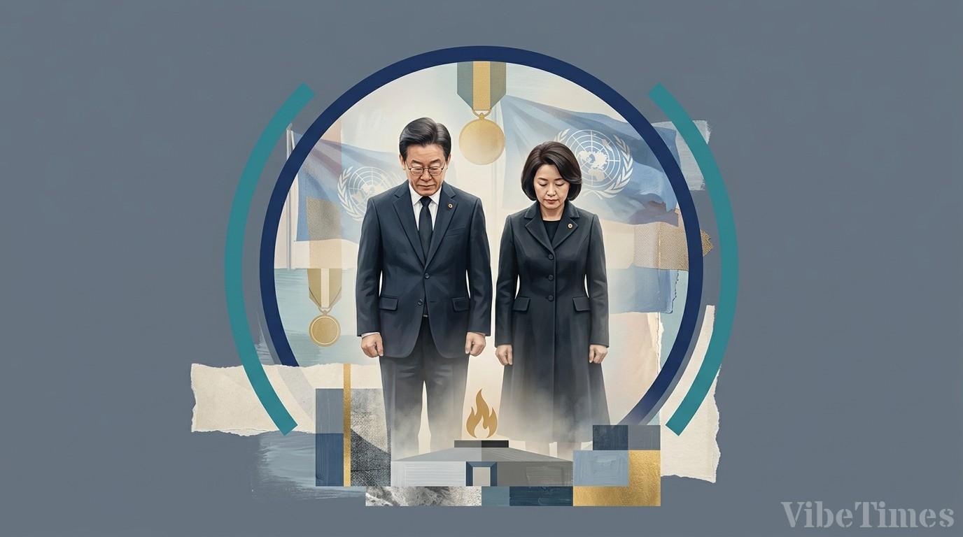 이재명 대통령, 6·25 참전 유공자 추모