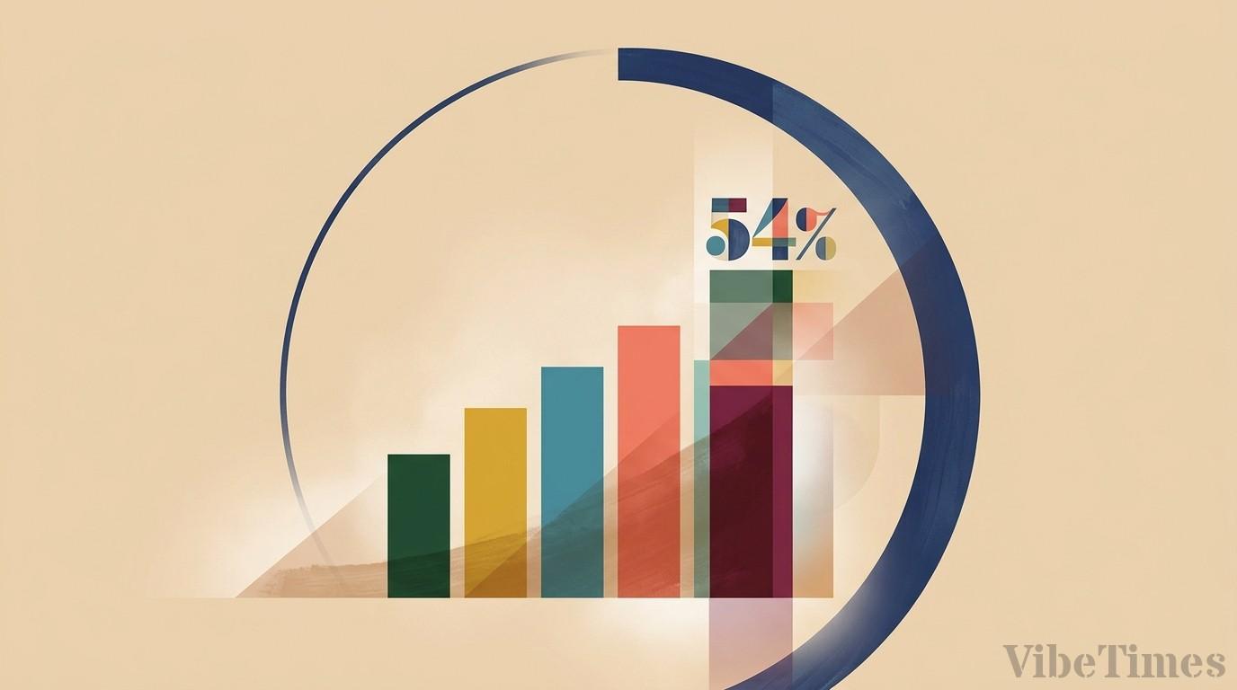 대통령 지지율 54%, 3%p 상승 (긍정)