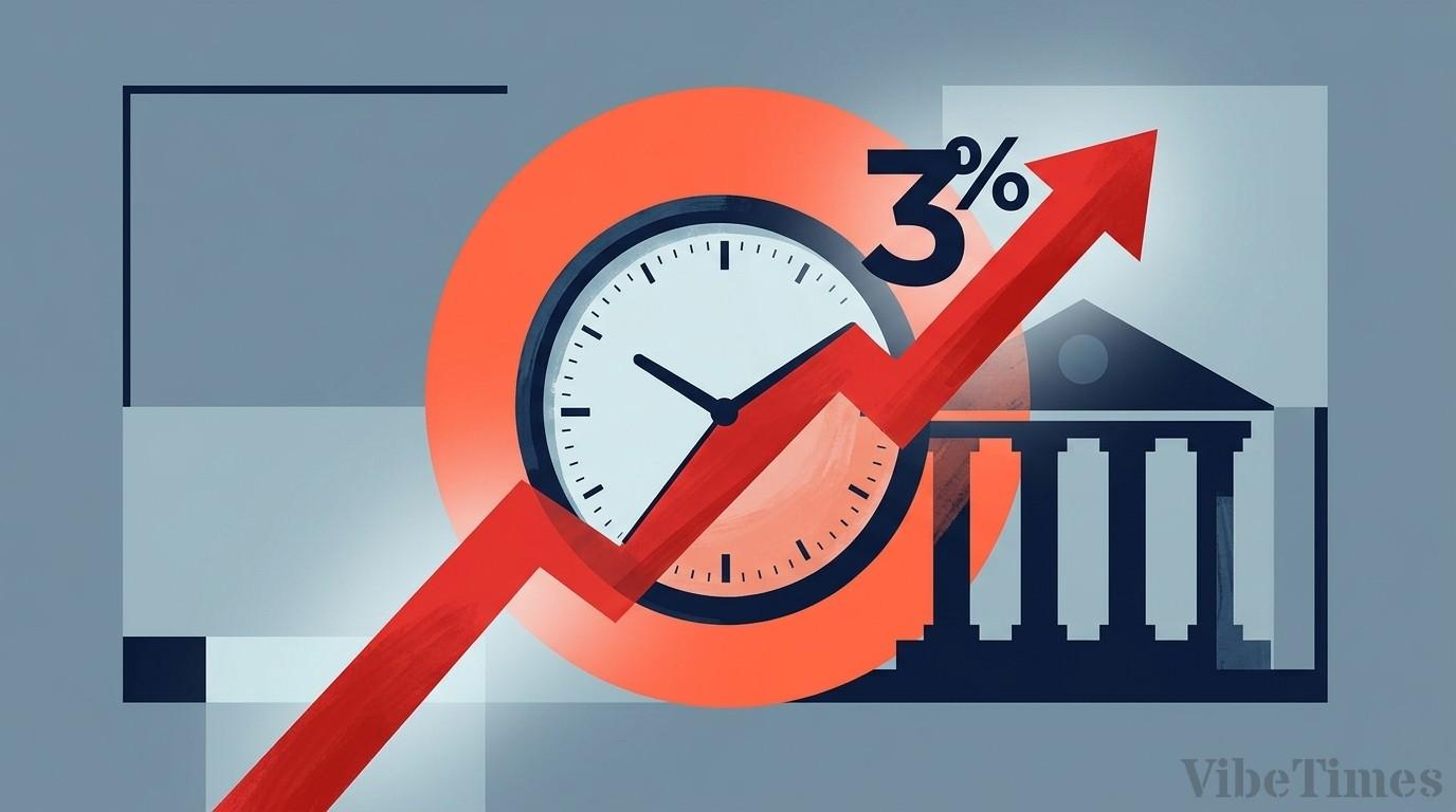 1년 9개월 만 기준금리 3% 인상…시계 째깍