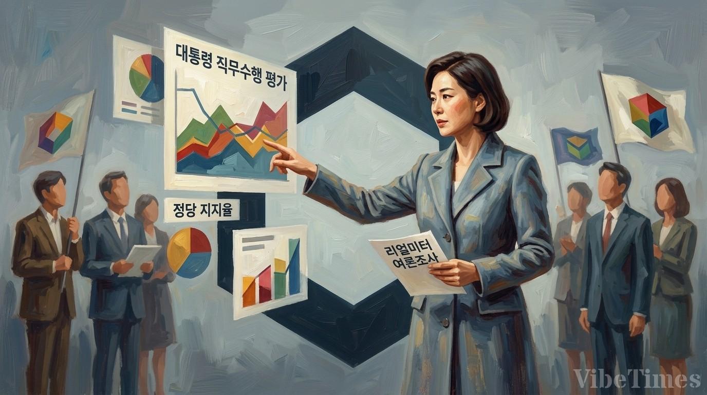 리얼미터 여론조사: 대통령 직무수행 평가, 정당 지지율
