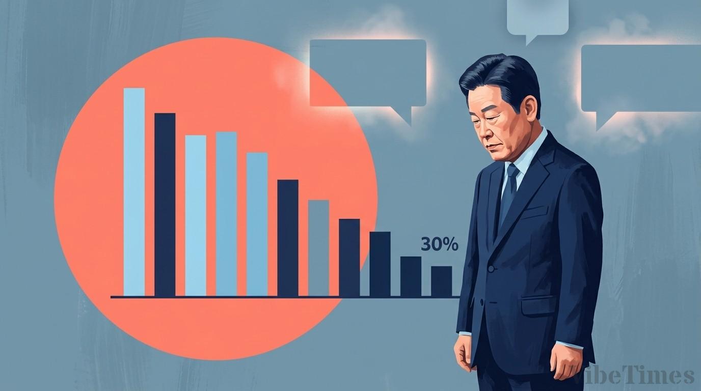 30%대 지지율… 이재명 '연임 논란' 직접 해명한다