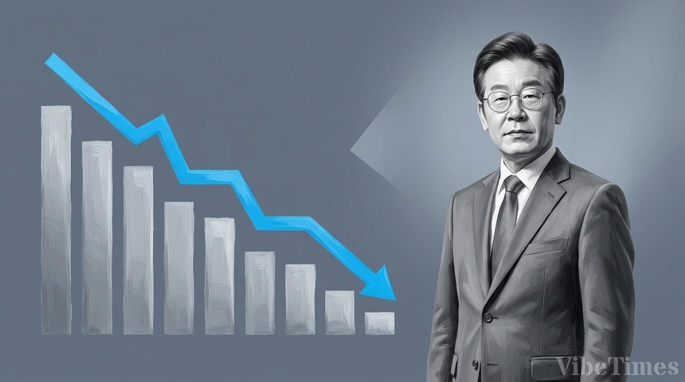 이재명 지지율 9주 연속 하락… 30%대 초반 기록