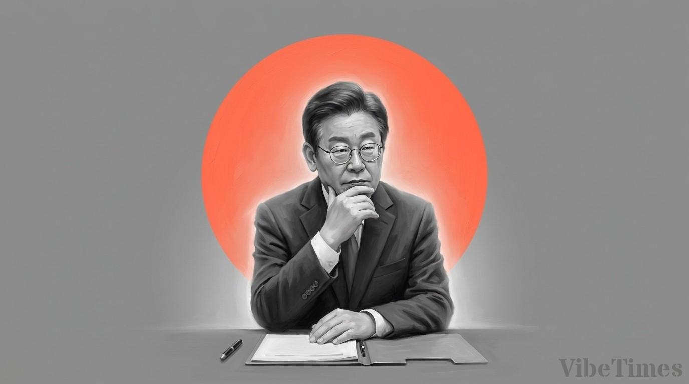 지지율 33.8% 최저 찍은 이재명 기자회견