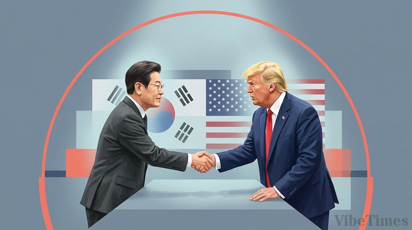 이재명 대통령과 트럼프 30분 회담 끝내 한반도 평화 소통