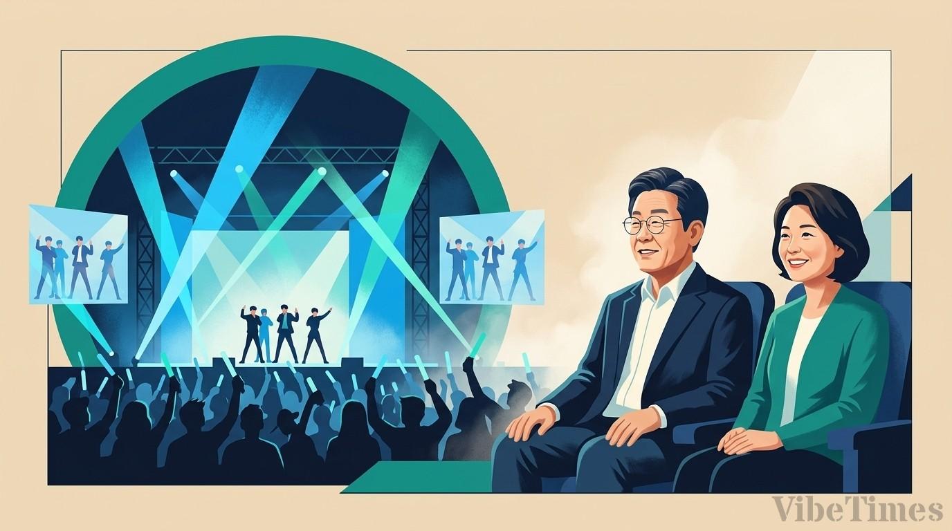 이재명 대통령 부부, 멕시코서 스트레이 키즈 공연 관람
