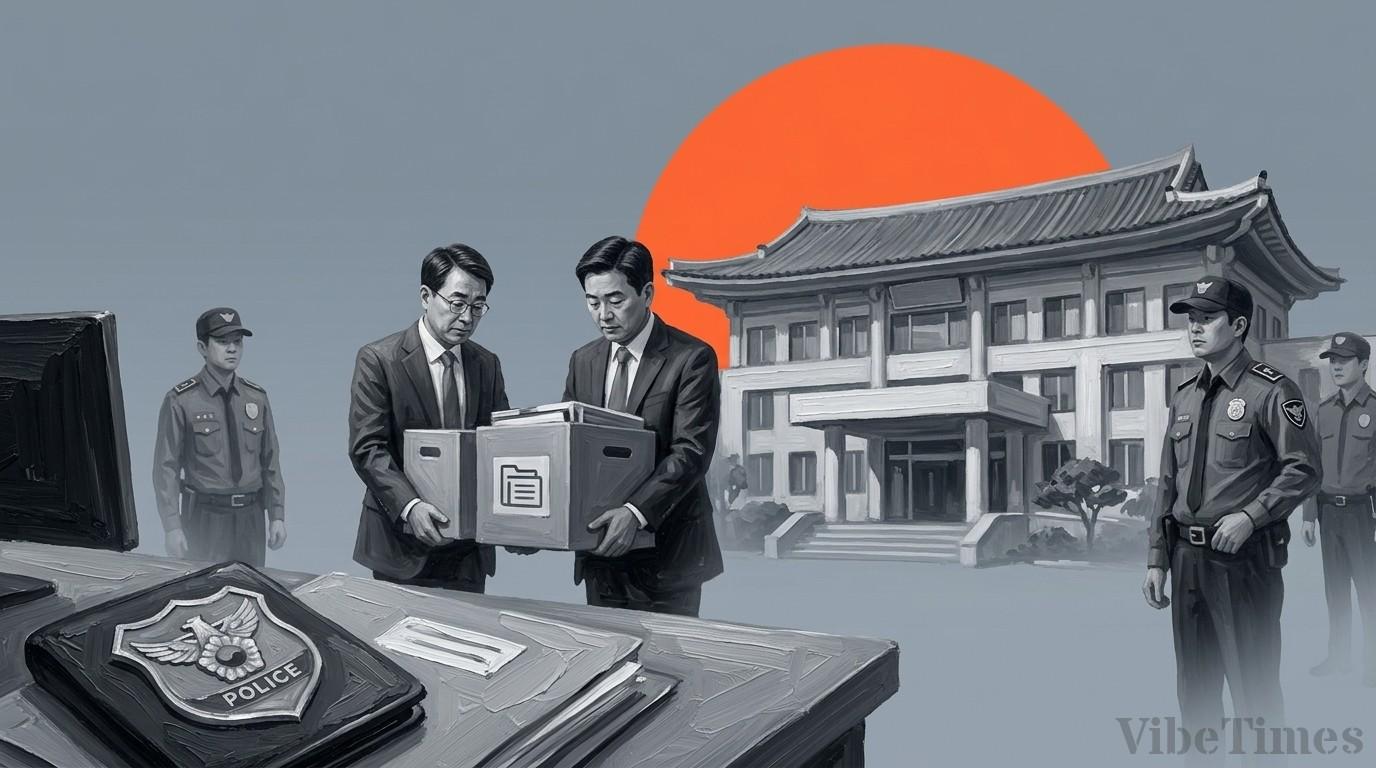 경찰, 차석호 함안군수 당원 가입 의혹 수사…군수실·도당사 압수수색
