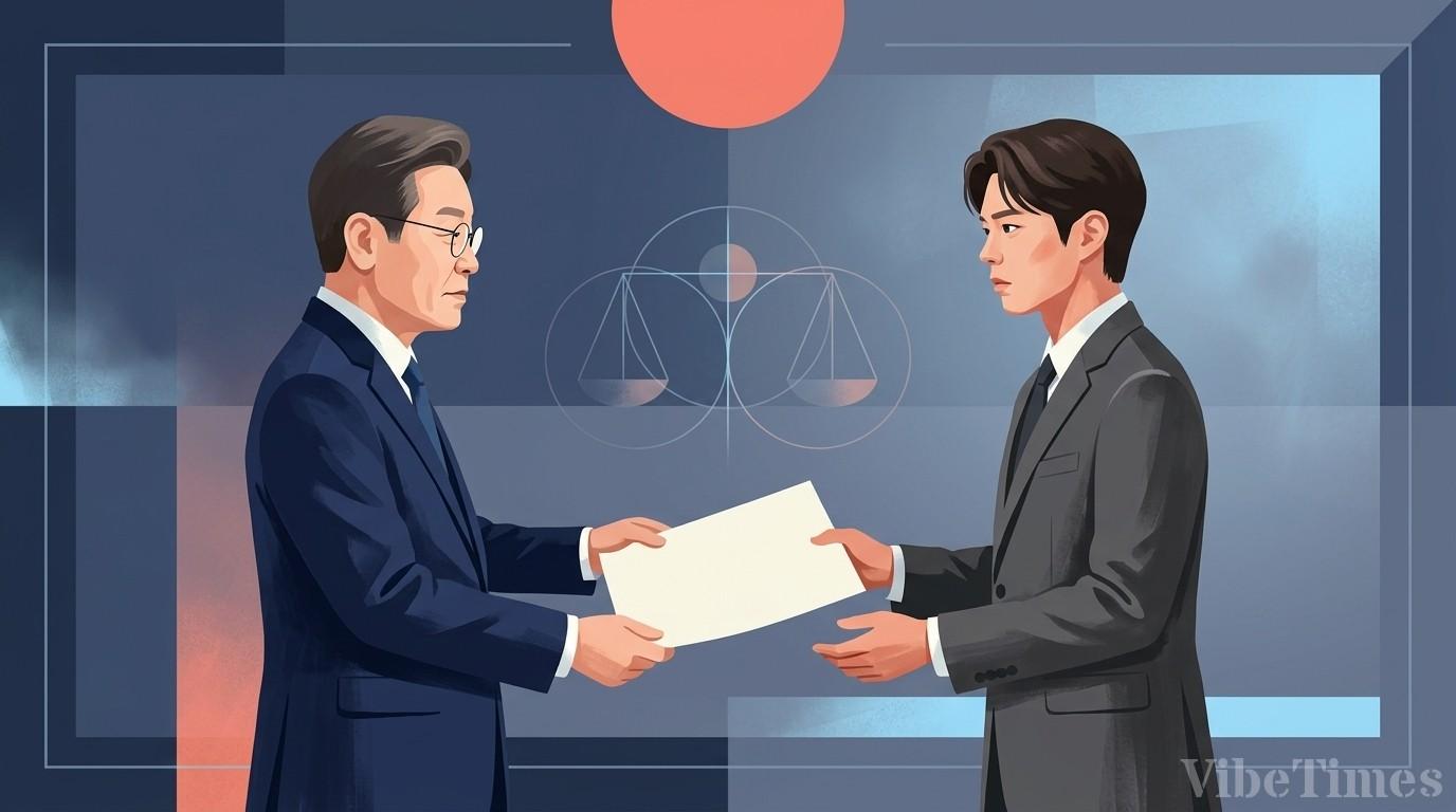 이재명 대통령, 김지용 중수청장에게 임명장 전했다