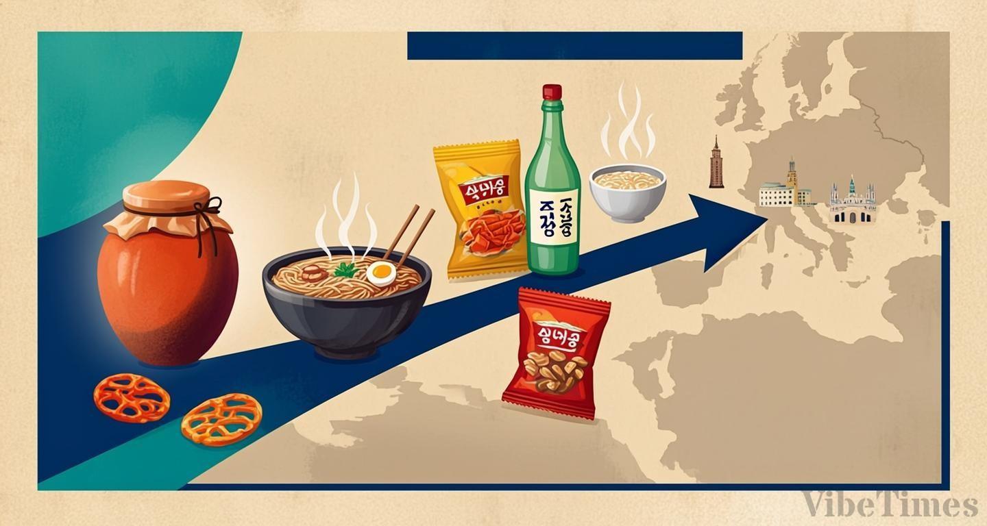 K푸드 유럽 수출 증가율이 미중의 두 배를 넘었다