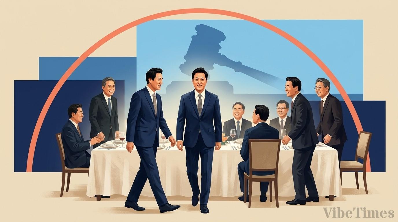 오세훈 무죄 판결에 여야 의원 만찬 줄지어 찾아갔다