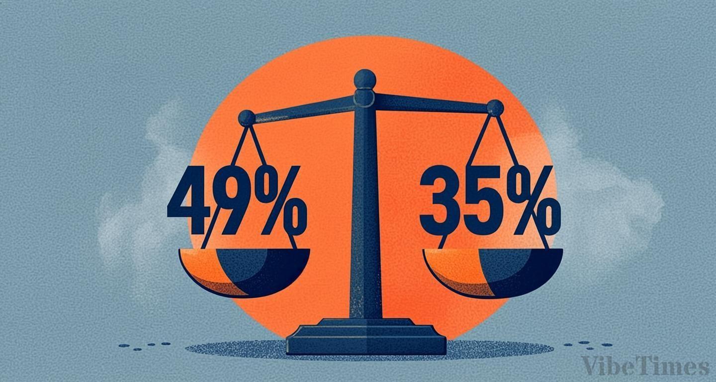 대통령 직무 부정평가 49%로 1%p 하락, 여야 지지도 35% vs 30% 박빙