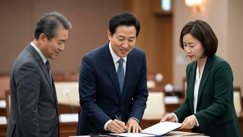 오세훈 서울시장, 후보 등록하며 시장직 재도전 공식화