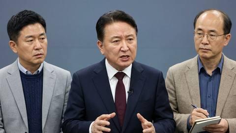 김영환 충북도지사, 공천 배제와 경찰 수사에 "정치 탄압" 반발