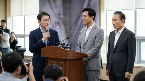 정원오, 오세훈 '한강버스' '대권용 전시 행정' 비판