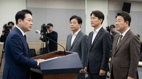 송언석 국민의힘 원내대표, 최고위원회의 참석