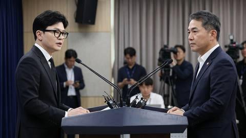 한동훈·박민식, 부산 동문회서 첫 대면