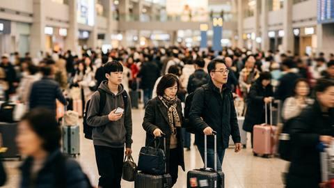 황금연휴 인천공항 북적… 유류할증료 인상에 항공권 부담 가중