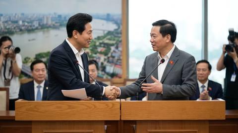 오세훈 서울시장, 하노이에 도시 정책 경험 공유